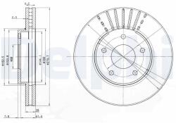 DELPHI féktárcsa DELPHI BG3816 (BG3816)