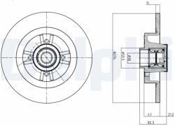 DELPHI féktárcsa DELPHI BG9030RS (BG9030RS)