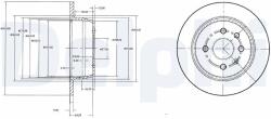 DELPHI féktárcsa DELPHI BG2635 (BG2635)