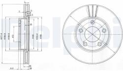 DELPHI féktárcsa DELPHI BG3927 (BG3927)