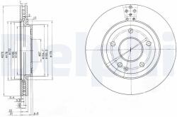 DELPHI féktárcsa DELPHI BG3709 (BG3709)