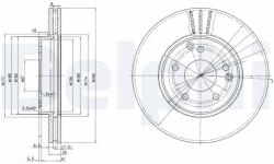 DELPHI féktárcsa DELPHI BG3240C (BG3240C)