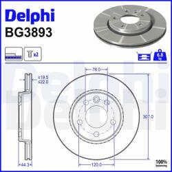 DELPHI féktárcsa DELPHI BG3893 (BG3893)