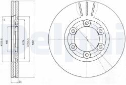 DELPHI féktárcsa DELPHI BG4104 (BG4104)