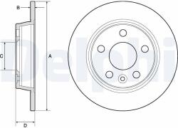 DELPHI féktárcsa DELPHI BG3026 (BG3026)