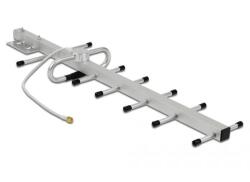 Delock LPWAN 806 - 896 MHz Yagi antenna SMA-dugó 10 dBi irányított, rögzített, kültéri fali és állít (12569) (12569)