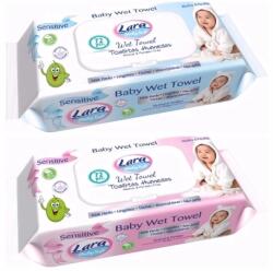 Lara Care Sensitive nedves törlőkendő 72db