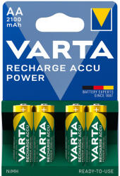 VARTA Elem tölthető akku előtöltött AA ceruza 2100 mAH Power 4 db/csomag, Varta (56706101404) - nyomtass-olcson