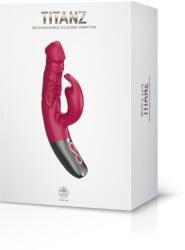 NMC Titanz 7″ Silicone Rechargeable Vibrator In Pink - tooyz - 21 880 Ft