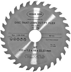Venus DSH Disc taiat lemn pentru flex TCT 125x1.2x10x22.23 mm, 30 T 271939 (271939) Disc de taiere