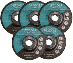 DETOOLZ Set 5 discuri abrazive, polizat otel, 115x6x22.2mm, DeToolz, DZ-C297-S005-G01 (DZ-C297-S005-G01) Disc de taiere