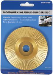 Micul Fermier Disc auriu de rindeluit lemn, plastic, cauciuc, 98mm, diametru orificiu 16mm, forma conica, 66009, GF-2305 (GF-2305) Disc de taiere