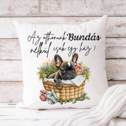 csucsajandek Kutyás párna - Bármilyen névvel ( Francia Bulldog ) (CSW135574)