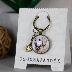 csucsajandek Kutyás kulcstartó - Golden retriever (CSW441959)