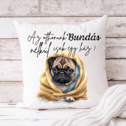 csucsajandek Mopsz párnahuzat - bármilyen névvel (CSW586680)