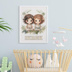 csucsajandek Horoszkópos falikép - Ikrek ( Lányok ) (CSW196876)