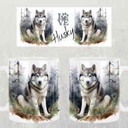 csucsajandek Kutyás bögre - Husky (CSW155603)