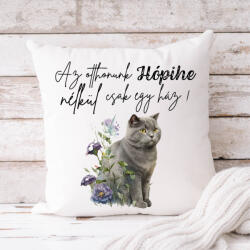 csucsajandek Cicás párnahuzat - bármilyen névvel (Brit) (CSW844163)