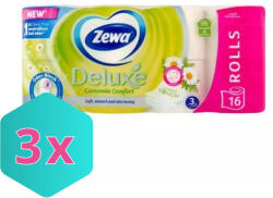 Zewa Deluxe Camomile Comfort 3 rétegű 3x16 db