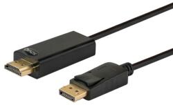 SAVIO CL-56 video átalakító kábel 1, 5 M DisplayPort HDMI A-típus (Standard) Fekete (SAVIO CL-56)