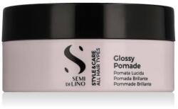 Alfaparf Milano Semi Di Lino Style & Care Glossy Pomade hajwax erős fixálás 90 ml nőknek