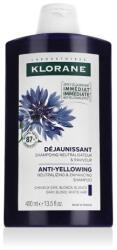 Klorane Organic Centaury Anti-Yellowing 400 ml sampon szőke haj őszülő haj nőknek