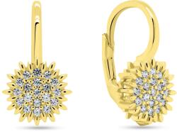 Brilio Silver Bájos, aranyozott fülbevaló cirkónium kövekkel EA253Y