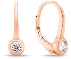 Brilio Silver Csillogó bronz fülbevaló cirkónium kövekkel LME276R