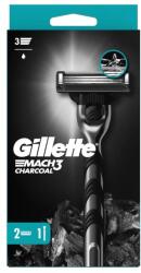 Gillette Borotva Mach3 Charcoal+ 2 fej