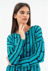 BUDMIL Vékony hosszú ujjú felső Női XXXL fekete-zöld 20250041-001252-0799