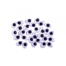 Junior Kreatív ovális mozgószem, 10mm, 30 db/csomag (137085) (137085) - aqua
