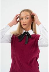BUDMIL Kötött mellény Női XS bordó 20050827-002252-0199