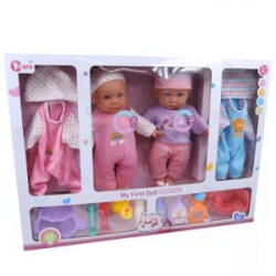 Man Yuk Toys Hangot adó baba kiegészítőkkel - 35 cm (WZB109-4) (WZB109-4)