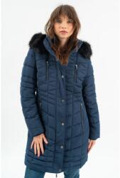 BUDMIL Téli kabát dupla elejerésszel Női S s. kék 20030555-002252-0299