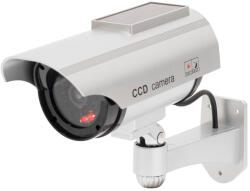 Somogyi Elektronic HSK160 kültéri napelemes álkamera, villogó piros LED, körbe forgatható, egyszerű felszerelés, akkumulátoros tápellátás opció, élethű kamera megjelenés, IP44 - scom