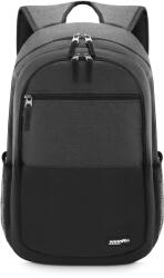 Zagatto 15, 6 hüvelykes laptop hátizsák, városi, iskolai, női, férfi, fekete, A4, 18 literes Zagatto, ZG68 (ZG68SCOUT)