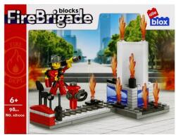 alleBLOX - Fire Brigade Tűzoltó, akcióban 99 db-os építőkocka játékszett (AB1006) (AB1006)