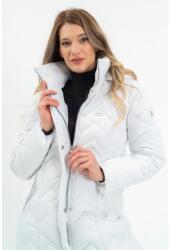 BUDMIL Hosszú téli kabát Női XL fehér 20030558-001252-0599