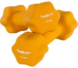 MOVIT Set de 2 gantere cu husa din neopren 1, 5 kg MOVIT (20040392)