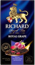 MAY LLc Richard Royal Szőlő, ízesített fekete tea, filteres, 45g (100003511)