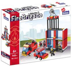 alleBLOX - Fire Brigade Tűzoltóállomás tűzoltóautókkal 245 db-os építőkocka játékszett (AB1011) (AB1011)