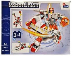 alleBLOX - Robot Union Robot, piros 201 db-os építőkocka játékszett (AB8033) (AB8033)