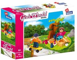alleBLOX - Girls World Piknik 45 db-os építőkocka játékszett (AB6027) (AB6027)