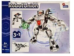 alleBLOX - Robot Union Robot, szürke 221 db-os építőkocka játékszett (AB8032) (AB8032)