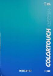 Mitama A4, vonalas, margós, 52+2 lapos, kék / zöld (62176-90151)