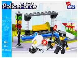 alleBLOX - Police Force Rendőrségi motor 96 db-os építőkocka játékszett (AB2006) (AB2006)