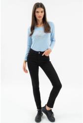 BUDMIL Szűk szabású farmernadrág Női 32 fekete 20480120-002252-3200