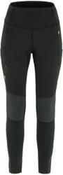 Fjällräven Abisko Värm Trekking Tights Black-Iron Grey Női leggings XS
