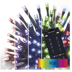 GoSmart LED karácsonyi fényfüzér, 12m, kültéri és beltéri, RGB, programokkal, időz, wifivel