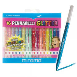 Mitama Marker Glitter csillámos 16 db-os készlet (62845) (62845) - aqua